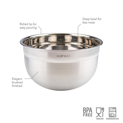 Stainless Steel Mixing Bowl Set