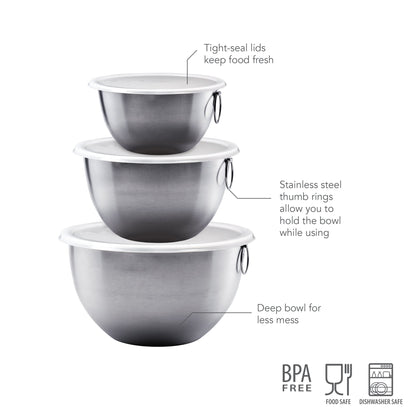 Stainless Steel Mixing Bowl Set