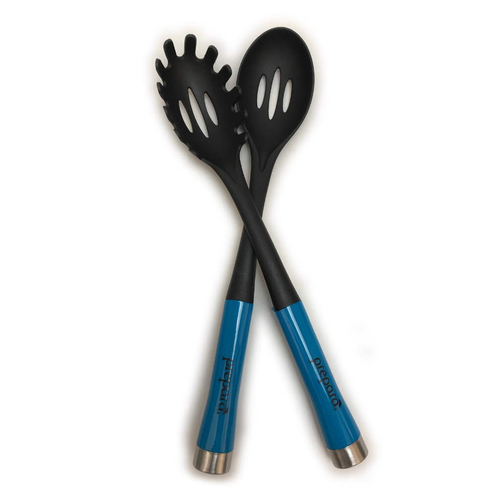 Utensil Set: Slotted Spoon & Spaghetti Server (2 Pack)