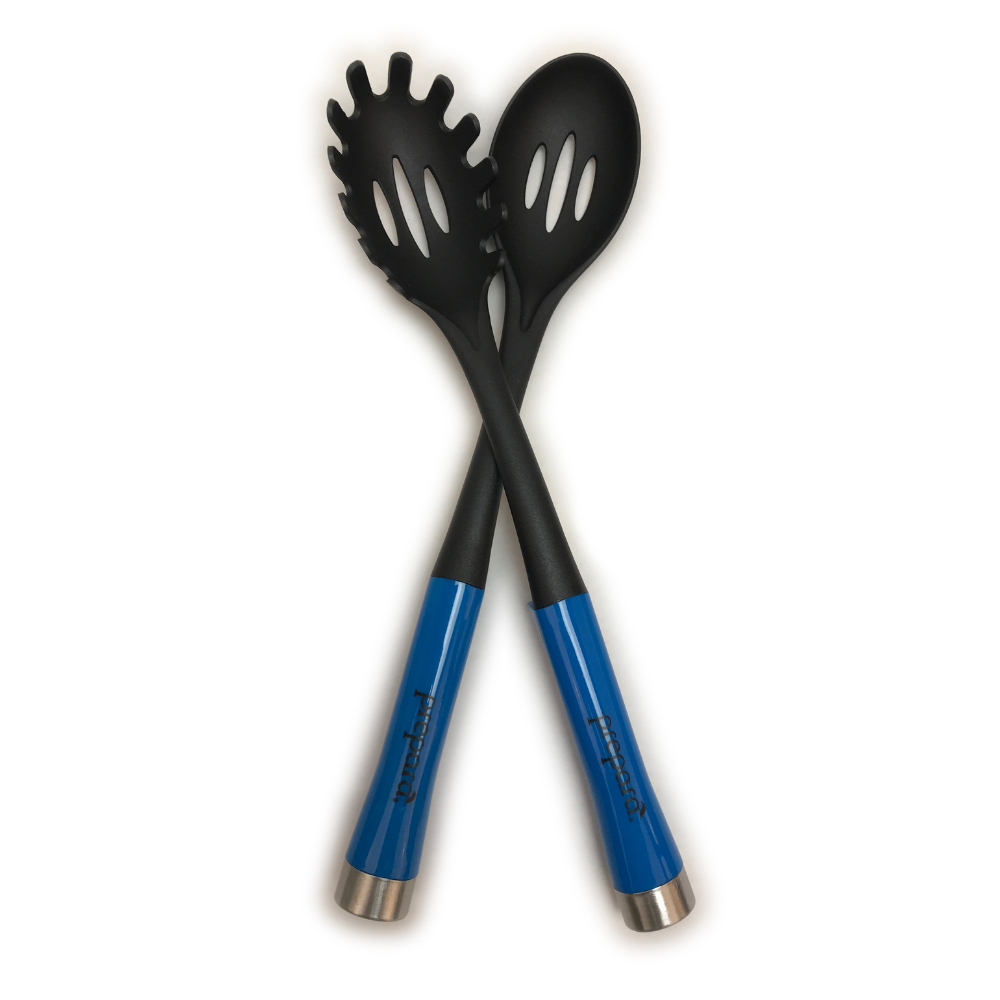 Utensil Set: Slotted Spoon & Spaghetti Server (2 Pack)