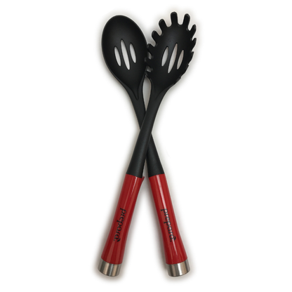 Utensil Set: Slotted Spoon & Spaghetti Server (2 Pack)