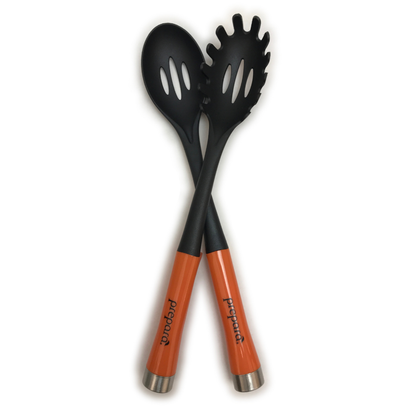 Utensil Set: Slotted Spoon & Spaghetti Server (2 Pack)
